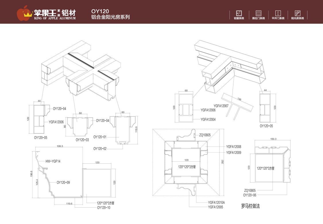 QY120鋁合金陽(yáng)光房